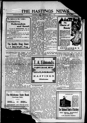 The Hastings News (Hastings, Okla.), Vol. 11, No. 7, Ed. 1 Thursday, May 30, 1912