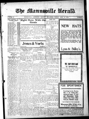 The Mannsville Herald. (Mannsville, Okla.), Vol. 4, No. 6, Ed. 1 Friday, July 18, 1913