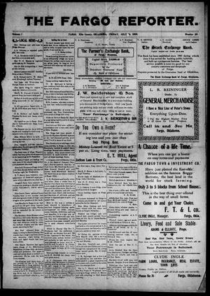 The Fargo Reporter. (Fargo, Okla.), Vol. 1, No. 29, Ed. 1 Friday, July 16, 1909