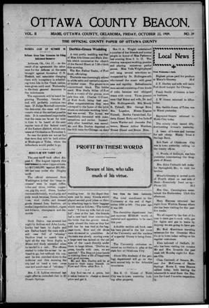 Ottawa County Beacon. (Miami, Okla.), Vol. 2, No. 39, Ed. 1 Friday, October 22, 1909