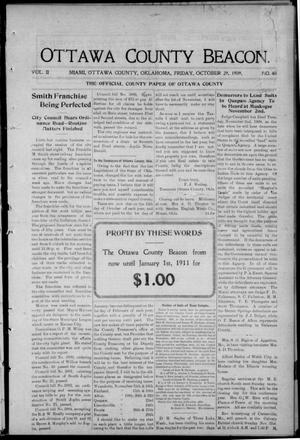 Ottawa County Beacon. (Miami, Okla.), Vol. 2, No. 40, Ed. 1 Friday, October 29, 1909