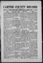 Primary view of Carter County Record (Hewitt, Okla.), Vol. 3, No. 24, Ed. 1 Friday, October 31, 1913