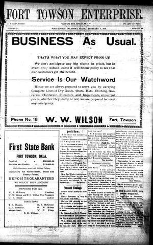 Fort Towson Enterprise. (Fort Towson, Okla.), Vol. 14, No. 39, Ed. 1 Friday, February 7, 1919