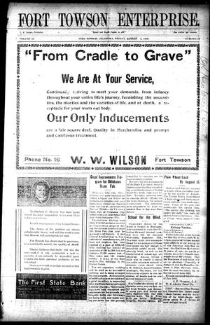 Fort Towson Enterprise. (Fort Towson, Okla.), Vol. 15, No. 12, Ed. 1 Friday, August 1, 1919