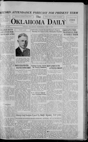 The Oklahoma Daily (Norman, Okla.), Vol. 14, No. 188, Ed. 1 Wednesday, June 4, 1930