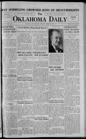 The Oklahoma Daily (Norman, Okla.), Vol. 14, No. 195, Ed. 1 Friday, June 13, 1930