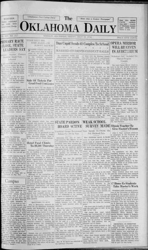 The Oklahoma Daily (Norman, Okla.), Vol. 14, No. 217, Ed. 1 Friday, July 18, 1930