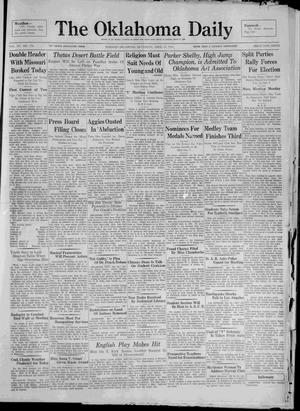 The Oklahoma Daily (Norman, Okla.), Vol. 15, No. 156, Ed. 1 Saturday, April 25, 1931