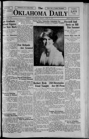 The Oklahoma Daily (Norman, Okla.), Vol. 15, No. 196, Ed. 1 Friday, June 19, 1931