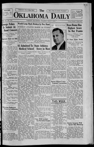 The Oklahoma Daily (Norman, Okla.), Vol. 15, No. 207, Ed. 1 Tuesday, July 7, 1931