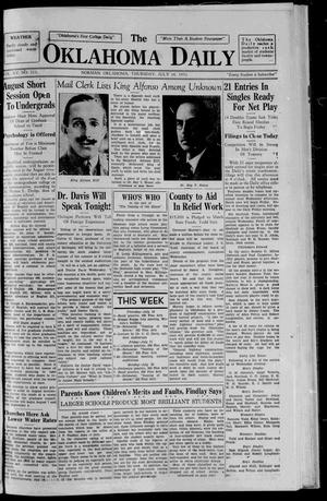 The Oklahoma Daily (Norman, Okla.), Vol. 15, No. 214, Ed. 1 Thursday, July 16, 1931