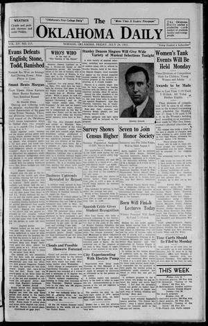 The Oklahoma Daily (Norman, Okla.), Vol. 15, No. 220, Ed. 1 Friday, July 24, 1931