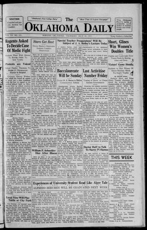 The Oklahoma Daily (Norman, Okla.), Vol. 15, No. 224, Ed. 1 Thursday, July 30, 1931