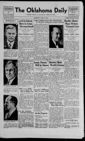 The Oklahoma Daily (Norman, Okla.), Vol. 17, No. 189, Ed. 1 Wednesday, June 22, 1932