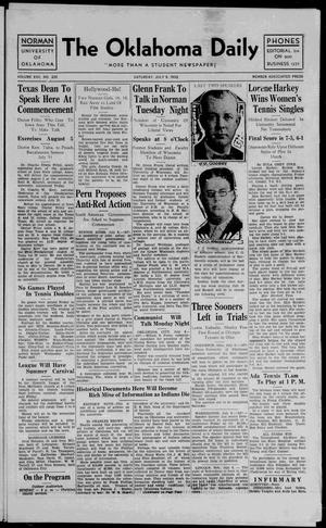 The Oklahoma Daily (Norman, Okla.), Vol. 17, No. 201, Ed. 1 Saturday, July 9, 1932