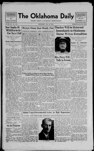 The Oklahoma Daily (Norman, Okla.), Vol. 17, No. 208, Ed. 1 Wednesday, July 20, 1932
