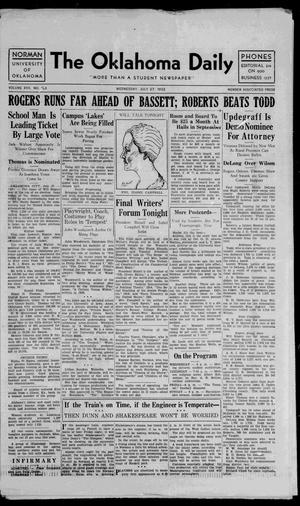 The Oklahoma Daily (Norman, Okla.), Vol. 17, No. 123, Ed. 1 Wednesday, July 27, 1932