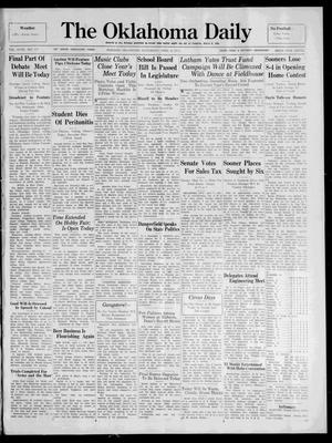 The Oklahoma Daily (Norman, Okla.), Vol. 18, No. 157, Ed. 1 Saturday, April 8, 1933