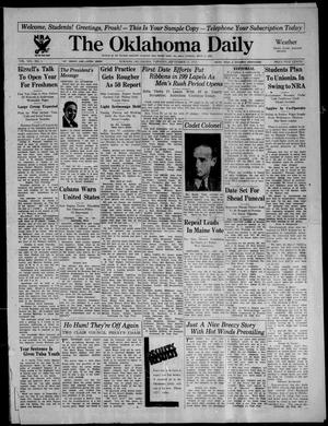 The Oklahoma Daily (Norman, Okla.), Ed. 1 Tuesday, September 12, 1933