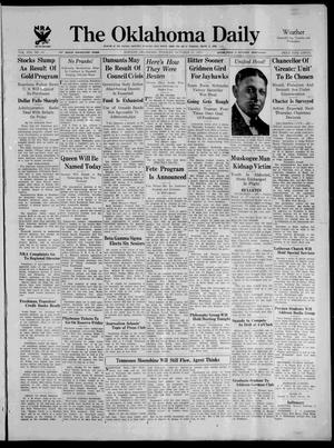 The Oklahoma Daily (Norman, Okla.), Ed. 1 Tuesday, October 31, 1933