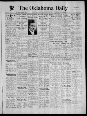 The Oklahoma Daily (Norman, Okla.), Ed. 1 Tuesday, November 7, 1933