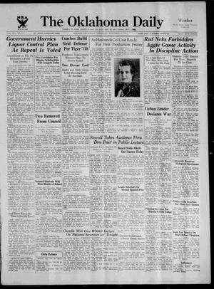 The Oklahoma Daily (Norman, Okla.), Ed. 1 Thursday, November 9, 1933