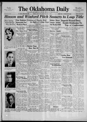 Primary view of object titled 'The Oklahoma Daily (Norman, Okla.), Ed. 1 Saturday, May 12, 1934'.