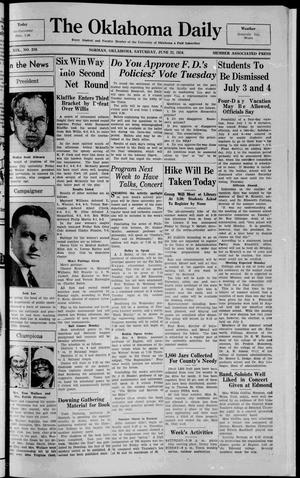 The Oklahoma Daily (Norman, Okla.), Ed. 1 Saturday, June 23, 1934