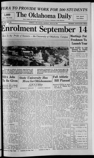 The Oklahoma Daily (Norman, Okla.), Ed. 1 Monday, July 30, 1934