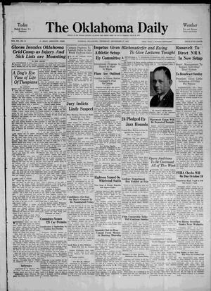 The Oklahoma Daily (Norman, Okla.), Vol. 20, No. 15, Ed. 1 Thursday, September 27, 1934