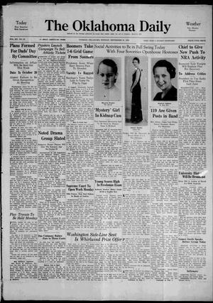 The Oklahoma Daily (Norman, Okla.), Vol. 20, No. 18, Ed. 1 Sunday, September 30, 1934