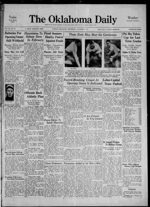 The Oklahoma Daily (Norman, Okla.), Vol. 20, No. 20, Ed. 1 Wednesday, October 3, 1934
