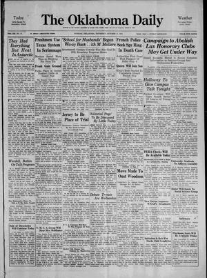 The Oklahoma Daily (Norman, Okla.), Vol. 20, No. 27, Ed. 1 Thursday, October 11, 1934
