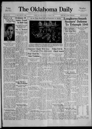 The Oklahoma Daily (Norman, Okla.), Vol. 20, No. 30, Ed. 1 Sunday, October 14, 1934