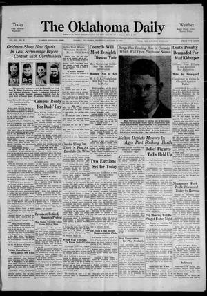 The Oklahoma Daily (Norman, Okla.), Vol. 20, No. 33, Ed. 1 Thursday, October 18, 1934