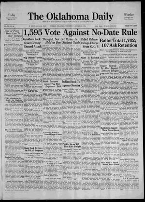 The Oklahoma Daily (Norman, Okla.), Vol. 20, No. 44, Ed. 1 Wednesday, October 31, 1934