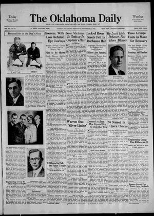 The Oklahoma Daily (Norman, Okla.), Vol. 20, No. 62, Ed. 1 Wednesday, November 21, 1934