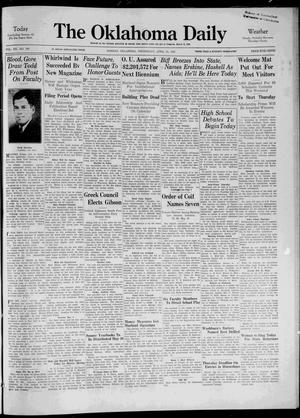 The Oklahoma Daily (Norman, Okla.), Vol. 20, No. 169, Ed. 1 Wednesday, April 24, 1935