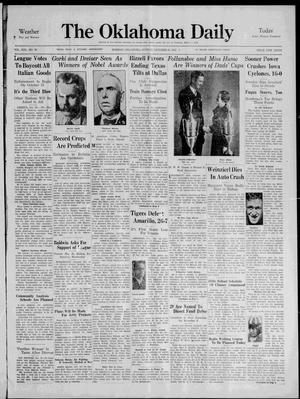 The Oklahoma Daily (Norman, Okla.), Vol. 21, No. 36, Ed. 1 Sunday, October 20, 1935