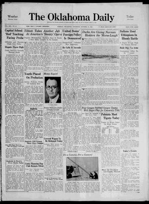 The Oklahoma Daily (Norman, Okla.), Vol. 21, No. 45, Ed. 1 Thursday, October 31, 1935
