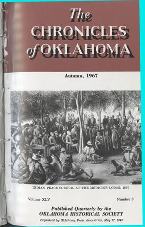 Primary view of object titled 'Chronicles of Oklahoma, Volume 45, Number 3, Autumn 1967'.