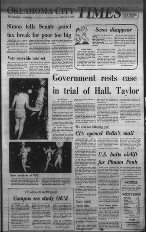 Oklahoma City Times (Oklahoma City, Okla.), Vol. 56, No. 11, Ed. 1 Wednesday, March 5, 1975
