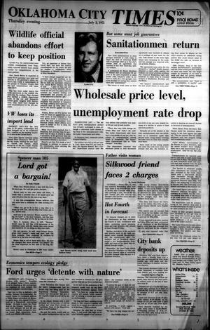 Oklahoma City Times (Oklahoma City, Okla.), Vol. 56, No. 114, Ed. 1 Thursday, July 3, 1975