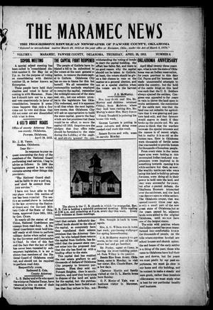 The Maramec News (Maramec, Okla.), Vol. 1, No. 8, Ed. 1 Thursday, April 25, 1912