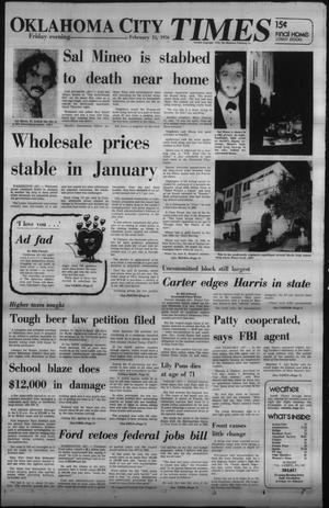 Oklahoma City Times (Oklahoma City, Okla.), Vol. 86, No. 307, Ed. 1 Friday, February 13, 1976