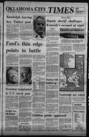 Oklahoma City Times (Oklahoma City, Okla.), Vol. 87, No. 4, Ed. 1 Wednesday, February 25, 1976