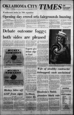 Oklahoma City Times (Oklahoma City, Okla.), Vol. 87, No. 186, Ed. 1 Friday, September 24, 1976