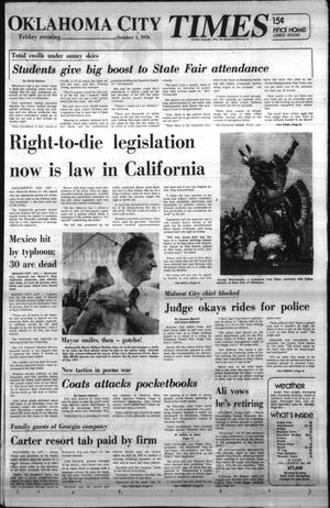 Oklahoma City Times (Oklahoma City, Okla.), Vol. 87, No. 192, Ed. 1 Friday, October 1, 1976