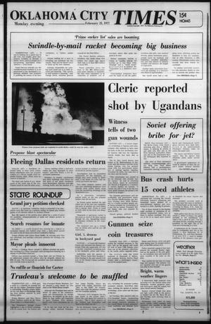 Oklahoma City Times (Oklahoma City, Okla.), Vol. 87, No. 314, Ed. 2 Monday, February 21, 1977
