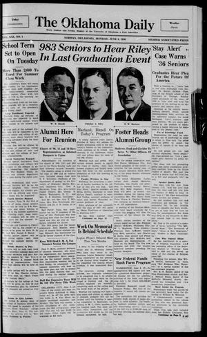 The Oklahoma Daily (Norman, Okla.), Vol. 21, No. 196, Ed. 1 Monday, June 8, 1936